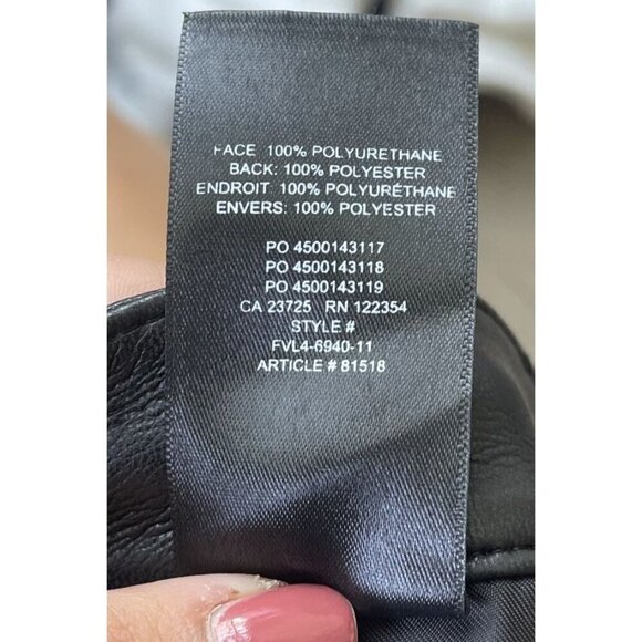 Aritzia Pants Size 4 Wilfred The Melina Pant Black Faux Leather Straight Grunge - Picture 12 of 12